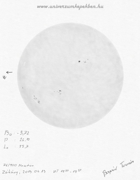 Bognár Tamás, Zákány -Nap (Sun) -  2013.04.13. UT15:20 -15:40