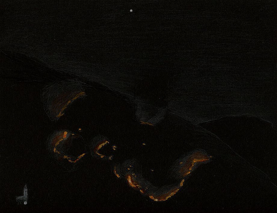 Forest Fire with Spica near Orasso, Italy